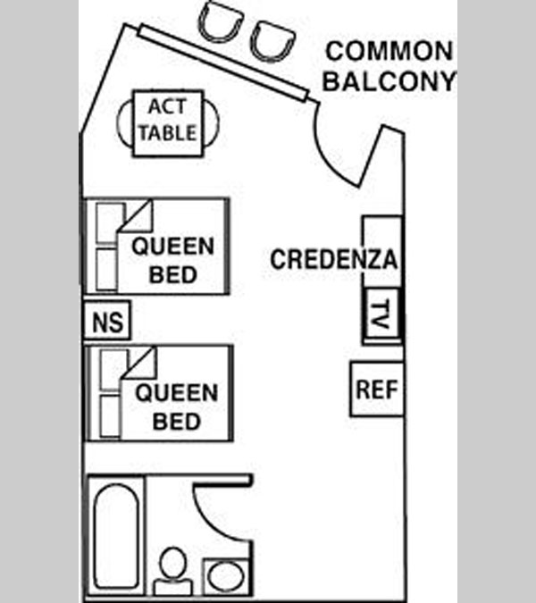 Deluxe Guest Room - A2 – Two Queen Beds 