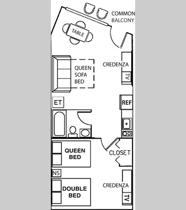 Deluxe Poolside Efficiency Suite - E