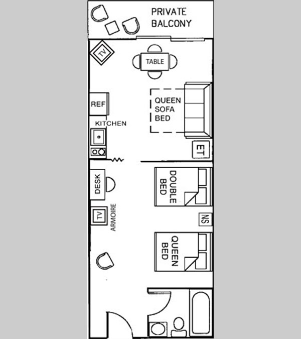 Oceanfront Efficiency Suite C